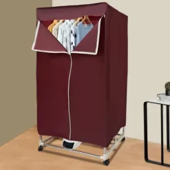 Tøjtørrer - Bærbar Mini Elektrisk - Vandtæt - Høj Bæreevne - Kompakt Til Lejlighed - Polycarbonat (PC) - Vinrød Sale