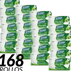 Toiletpapir, Tredobbelt Lag Blødhed, Aloe Vera Infunderet, Fornyelige Ressourcer, Pakke med 168 ruller ++ billigt Online