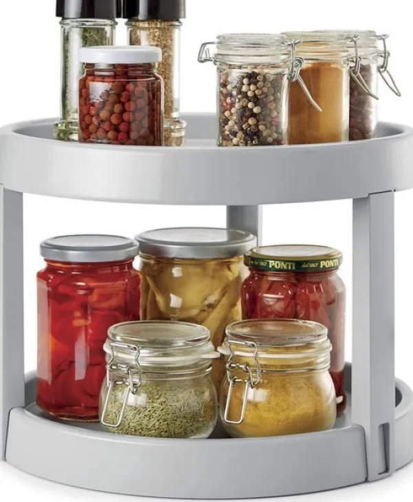 Tomado-Metaltex Giro 2 roterende urtehylde 28x21cm 2 etager Clearance