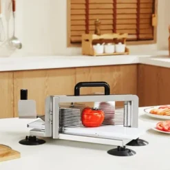 Tomatskærer, rustfrit stål, 3/16 tomme, manuel, kraftig, skridsikre fødder Online