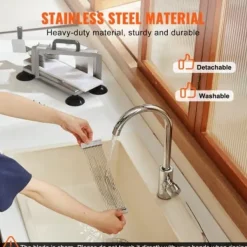 Tomatskærer, rustfrit stål, 3/16 tomme, manuel, kraftig, skridsikre fødder Online