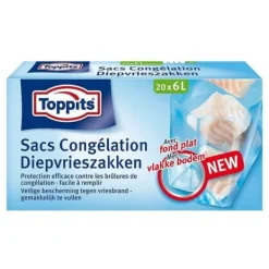 Madopbevaringsposer>Toppits fryseposer 6L 20 stk.