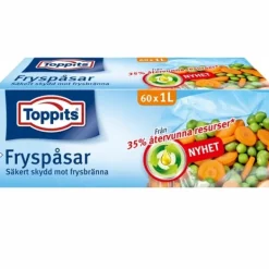 Toppits Fryspåsar 1L 60st, STORPACK 9st Outlet