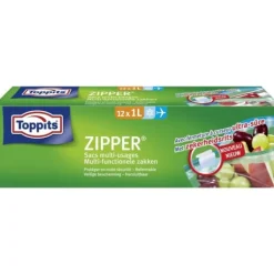 Toppits lynlås multifunktionelle poser 1L 12 stk. Discount