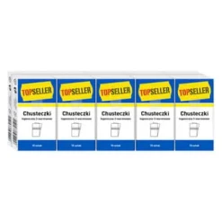 TOPSÆLGER 3-lags lommetørklæder 10x10 stk. New