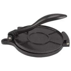 Pressere>Tortillapresse aluminiumslegering manuel tortillamaskine presseværktøj til pizzatærtefremstilling 20 cm sort