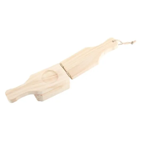 Pressere>Tostonera Plantain Masher Pine Plantain Press Smasher Genanvendelig Dyb Plantain Kurvemaskine med Hængende Snor