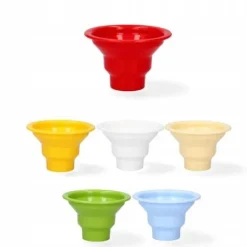 Tragte>tragt til påfyldning af små glas