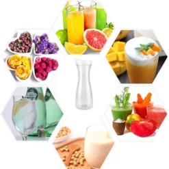 Transparent akryl juiceflaske - 1000 ml, iskold vandkande til bar og hjemmebrug Hot