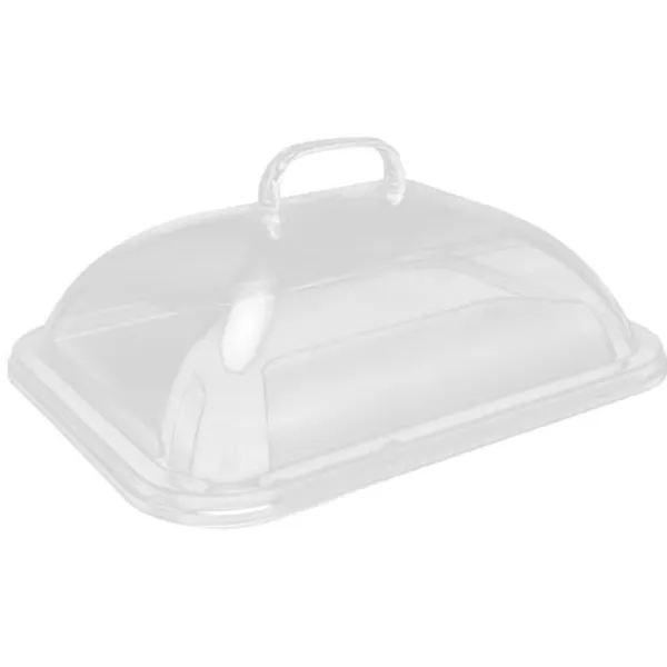 Skålelåg>Transparent akryl støvtæt stænkskærm til køkkenbordplade - rektangulær form