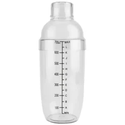 Cocktailshakers & Drinkudstyr>Transparent Anti-Lækage PC Harpiks Cocktail Shaker Mixer med Vægtstang (700ml)