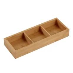 træbakke med 3 rum til hot pot og sushirestauranter Online