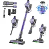 Trådløs Håndholdt Støvsuger, 38KPa Sugeevne, 2200mAh Batteri,Lilla, EU Clearance