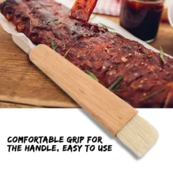 Trægrillbørste Bagebørste Oliesauce Smør Køkkenredskab (Fladt Håndtag) Outlet