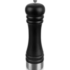 Trækværn til at male krydderier, peber, salt, sort 21,5 cm