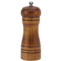 Krydderikværne>Træsalt- og peberkværnesæt - Justerbar keramisk slibemekanisme - Hjemmekøkkenmølle 14,3x5,5 cm