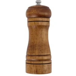 Krydderikværne>Træsalt- og peberkværnesæt - Justerbar keramisk slibemekanisme - Hjemmekøkkenmølle 14,3x5,5 cm