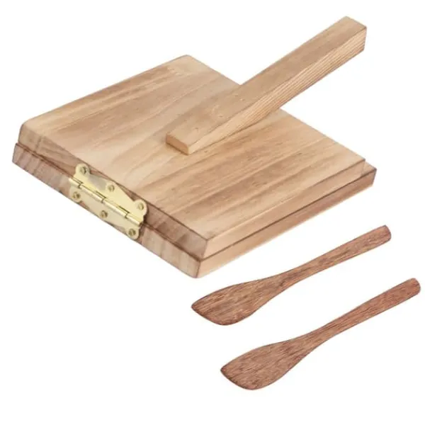 Pressere>Trætortillapresse - Fint håndværk, multifunktionelt dejpresseværktøj med skridsikkert håndtag