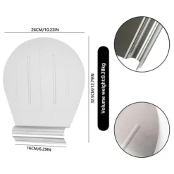 Pizzaspader>TULEBOLIAN Pizzaspade i rustfrit stål 34x28 cm bakke med håndtag