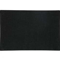 Bordskånere Til Glas>Tyk Barmåtte Skridsikker Gummimåtte Dækkeserviet Til Køkken Hotel Restaurant Café Sort (30x15cm 11.8x5.9in)