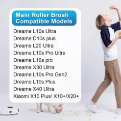 Støvsugertilbehør>Udskiftningshovedbørste til Dreame X40 Ultra, 2-pak