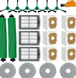 Støvsugertilbehør>Udskiftningssæt til iRobot Roomba Plus 405 støvsugerrobot - hovedbørster, filtre, sidebørster og mere