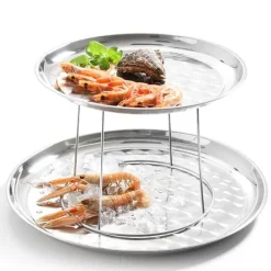 Udstillingsbund i stål til bakker og fade - Hendi 480502 New