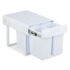 Udtrækkelig affaldsspand, 41,3x34x51,8 cm, hvid Clearance