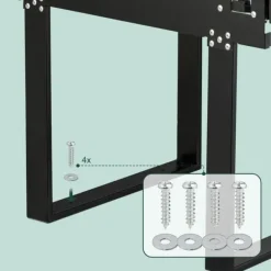 Udtrækkelig affaldsspand, 41,3x34x51,8 cm, Sort Sale