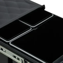 Udtrækkelig affaldsspand, 41,3x34x51,8 cm, Sort Sale