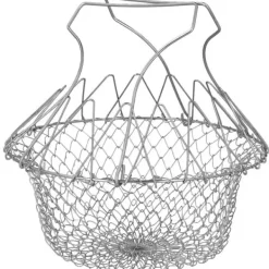 Fritøse>Udvidelig Friturekurv i Rustfrit Stål - 23 cm