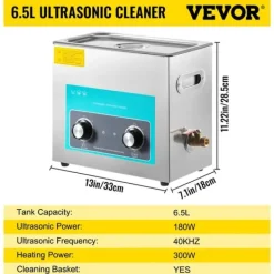 Ultralydsrenser>Ultralydsrenser, bærbar design, husholdningsapparat, 6,5 L