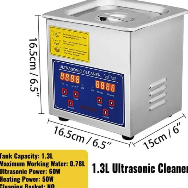 Ultralydsrenser>Ultralydsrenser, Bærbar Vaskemaskine, Hjemmeelektronik, 1,3L