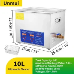 Ultralydsrenser>Ultralydsrenser, Digital Kontrol, Alsidige Anvendelser,10L-240W-220V, EU