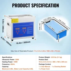 Ultralydsrenser>Ultralydsrenser, Dybderensning, Brugervenligt Design,3L
