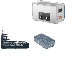 Ultralydsrenser>Ultralydsrenser, Justerbar Opvarmning, 40kHz Frekvens,30L