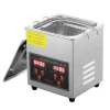 Ultrasonic Cleaner med digital timer og varme, professionel rengøringsmaskine til smykker, briller og små dele (2L) i rustfrit stål. Outlet