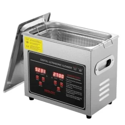 Ultrasonisk rengører med digital timer og varme, professionel til smykker, briller, små dele og printplader (3L). Best