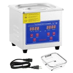 Ultrasonisk rengøringsmaskine 1,3 l - Professionel ultralydsrenser med digital skærm og præcis aflæsning. New