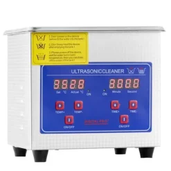 Ultrasonisk rengøringsmaskine 1,3 l - Professionel ultralydsrenser med digital skærm og præcis aflæsning. New