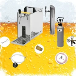 Under-counter fadølsanlæg, PYGMY 25 LE, 1-sidet tør køler, 30 liter/h, inkl. Dispenser, Green Line, KEG:Type A Sale