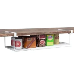 Underkabinets hylde, justerbar længde, metal konstruktion,HVID Hot