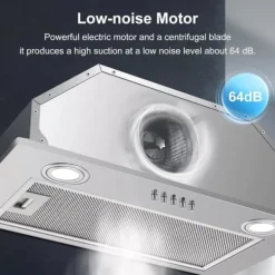 Emhætter>Underkabinets udsugningshætte, 300 m³/h udsugning, energiklasse C,EU