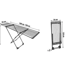 Ursula teleskopisk tørretumbler med hjul 20 m Sale