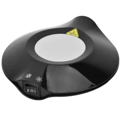 USB-drevet dobbeltfunktionel kaffekoppebakke - isoleret måtte til kolde og varme drikke (sort) Hot