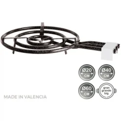 Vaello Paella Pan Gasbrænder 74186 60 Cm Søvfarvet Sale