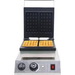 Vaffeljern - Belgisk/Bruxelles-vaffeljern - 2 Firkantede Vafler - 1750 W - Justerbar Temperatur - 180° Roterbart Discount