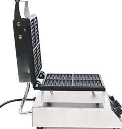 Vaffeljern - Professionelt - 4 forme - Firkantet - Slip-let - 1750 W - 220 V - Trykstøbt aluminium - Sølv Sale