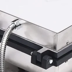 Vaffeljern - Professionelt - 4 forme - Firkantet - Slip-let - 1750 W - 220 V - Trykstøbt aluminium - Sølv Sale