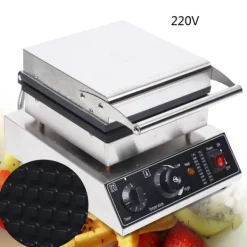 Vaffeljern - Professionelt - 4 forme - Firkantet - Slip-let - 1750 W - 220 V - Trykstøbt aluminium - Sølv Sale